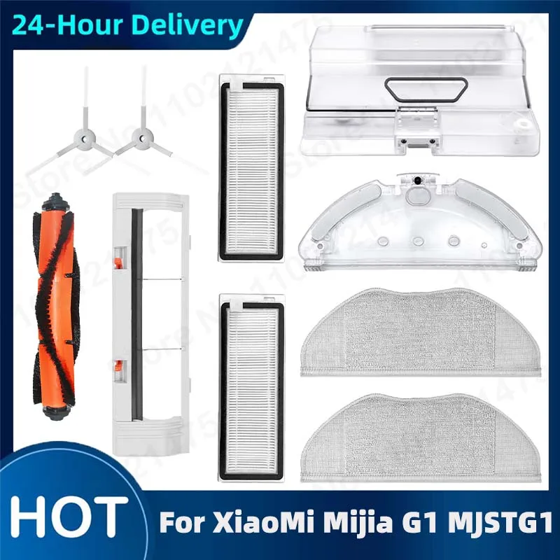 Main Side Brush Hepa Filter Mop Spare Parts For Xiaomi Mijia G1 MJSTG1 Mi Robot Vacuum Cleaner For Home Essential Accessories main side brush filter mop cloth accessories for xiaomi mijia mi robot vacuum mop 2c stytj03zhm robot vacuum cleaner spare parts