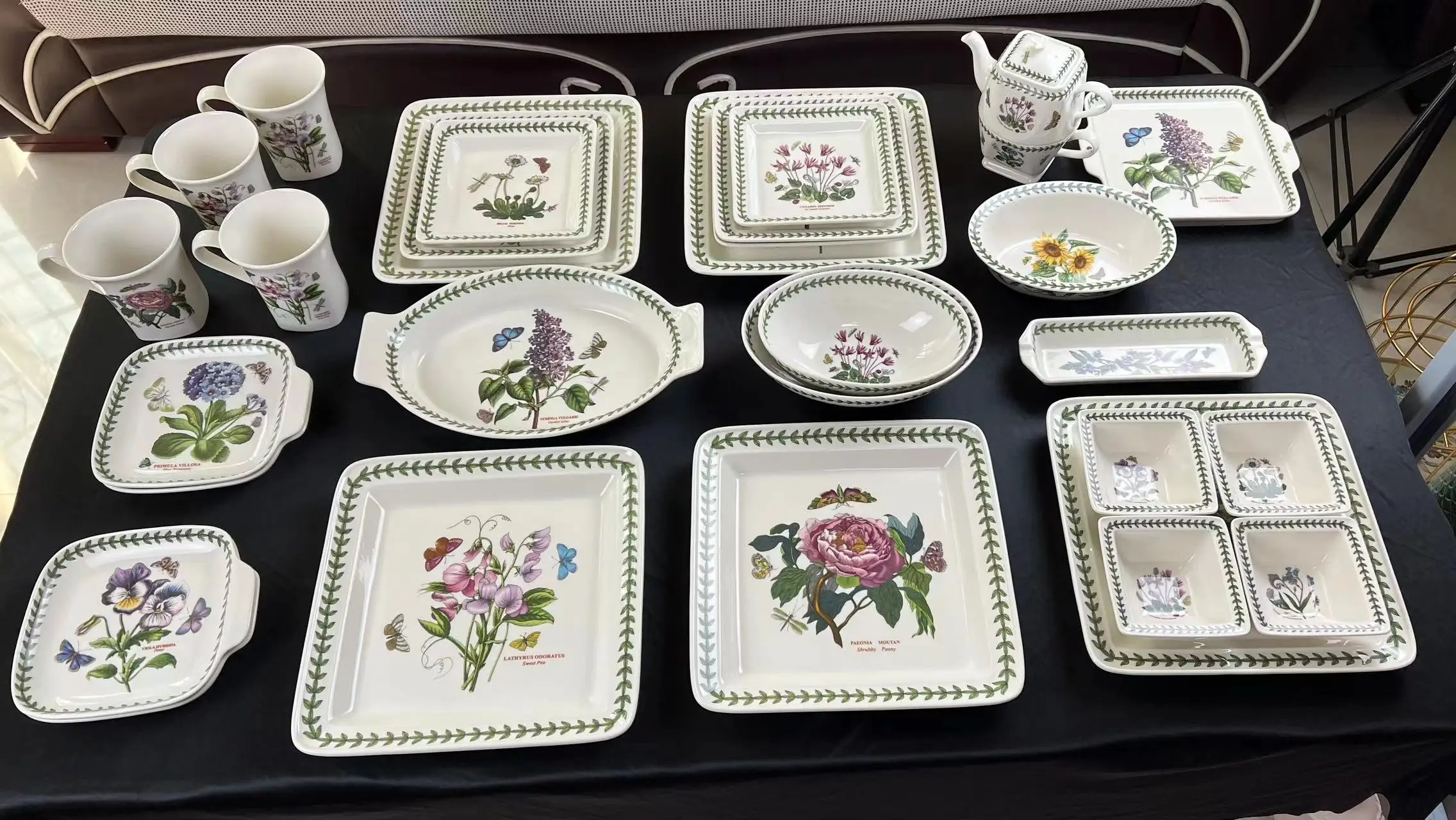Керамическая-посуда-для-растений-садовая-серия-тарелка-для-стейка-кружка-чайник-плоская-тарелка