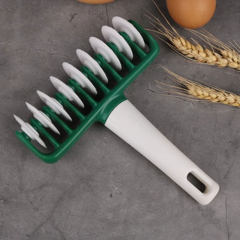 Multifunctional Roller Rolling Pin Cookie Wheel Knife Baking Tool Noodle Kitchen Roller Dough Cutter Plastic Lace Flat Mouth