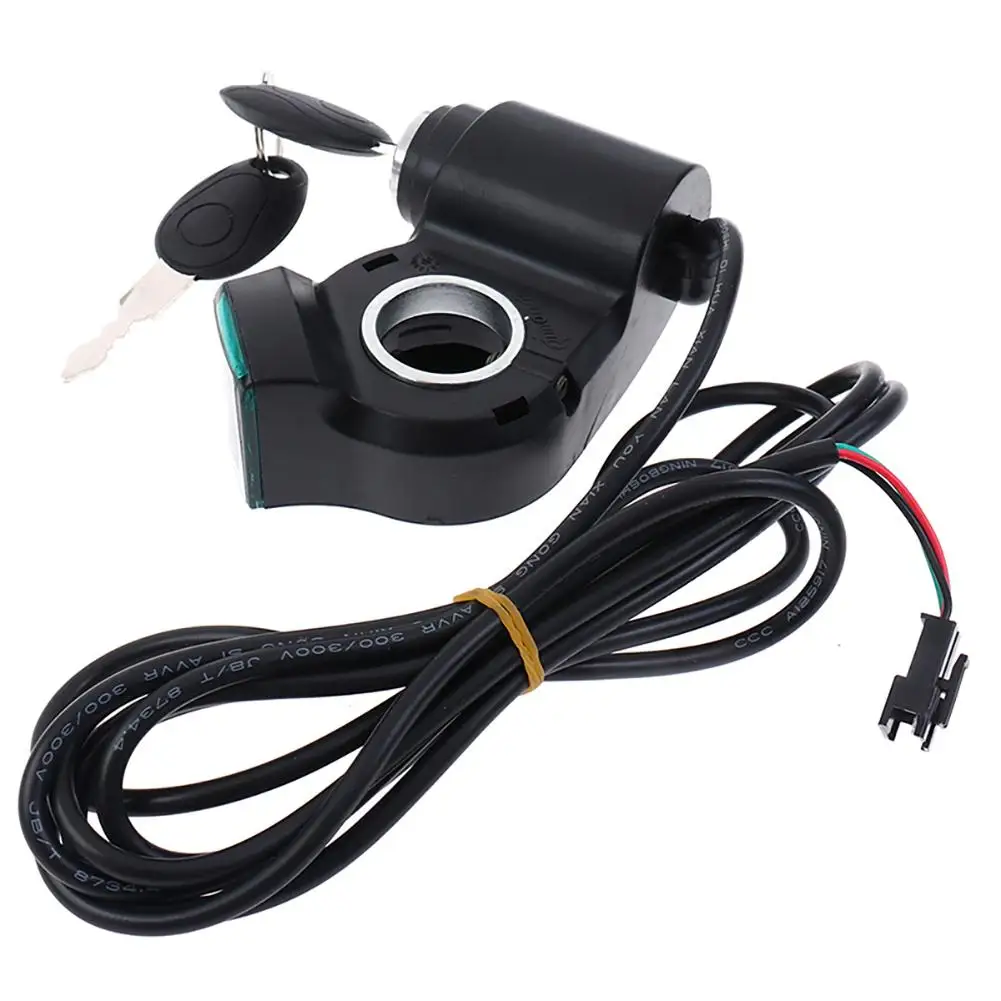 Electric Bike Throttle Thumb Throttle Voltmeter Digital Battery Voltage Red Screen Power Keys Lock Turning Handlebar Key Switch electric bike throttle,electric bike parts,electric bike switch