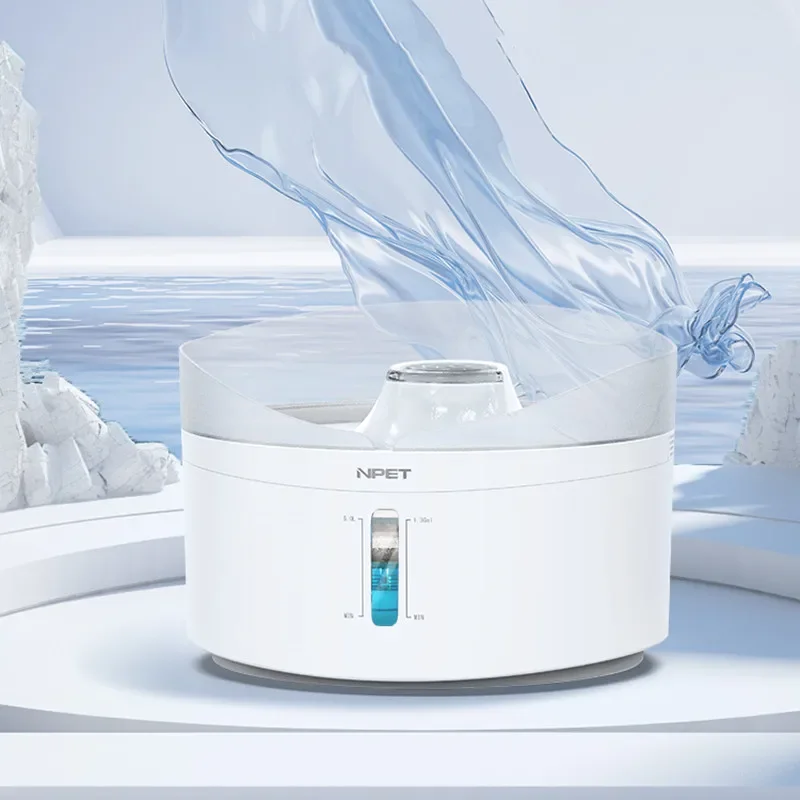 

Large Capacity Automatic Pet Water Fountain,Dog Feeder with Splash Guard,Puppy Water Dispenser, Cat Fountain Super Mute Pump 5L