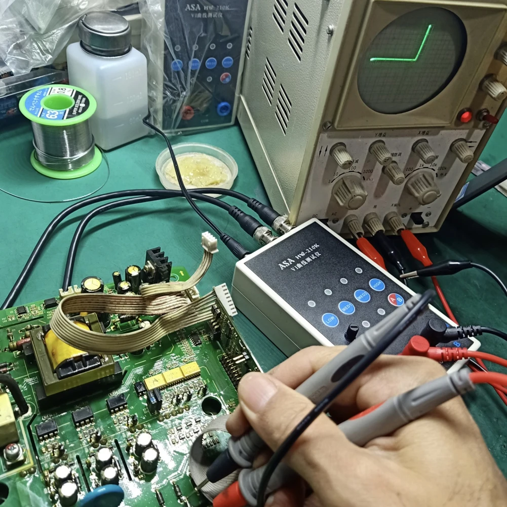 HW-210K Dual-channel VI Curve Tester Circuit Board Online Detection ASA Tester 4 Gear Frequency Alternating Speed Adjustable frequency counter tester