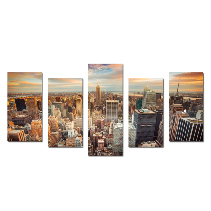 5 шт. настенные плакаты с изображением Нью-Йорка | Дом и сад
