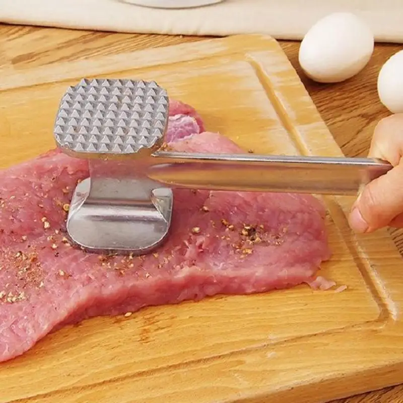 Meat Hammer Tenderizer 1Pcs Multifunction Two Sides Portable for Steak Pork Kitchen