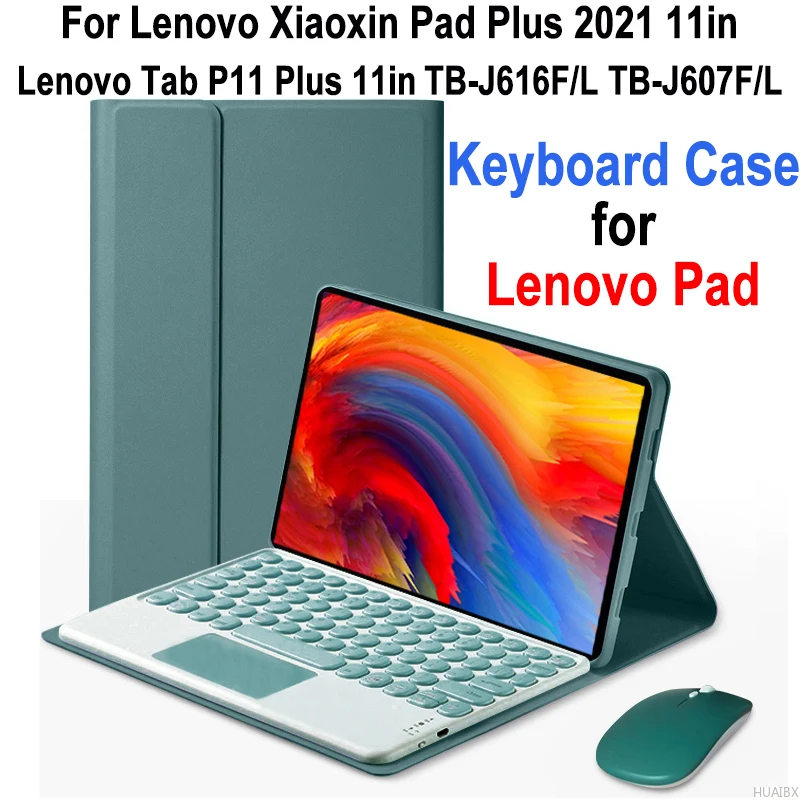 

Keyboard Case for Lenovo Xiaoxin Pad Plus 2021 11 Inch, Detachable Keyboard Cover for Lenovo Tab P11 Plus 11" TB-J616F/L J607F/L