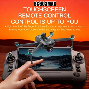 SHOUG603MAX gimbal anti-vibrazione a 3 assi telecomando touch da 5,5 pollici posizionamento GPS flusso ottico brushless dron evitamento degli ostacoli