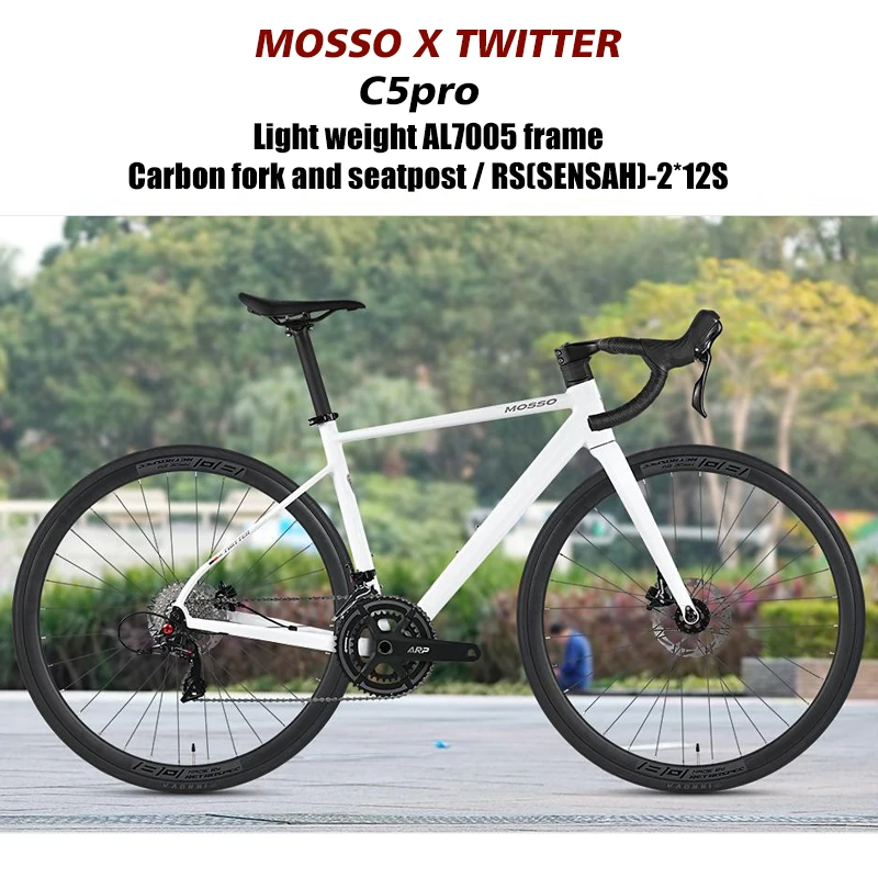 Twitter C5pro 700X28C Aluminum 7005 Road Bike Hidden Cables Sensah