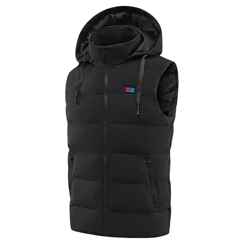 

Флисовый жилет с подогревом, Флисовая теплая куртка с зарядкой от USB, зимний теплый жилет для плеч, спины, шеи