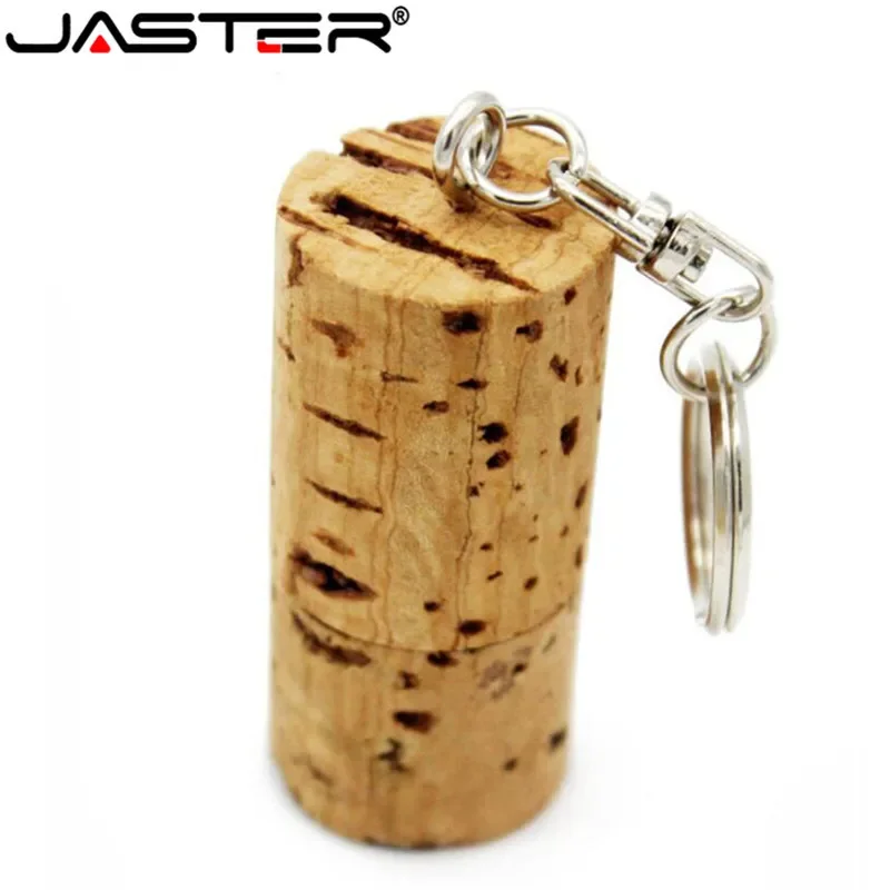 Ja- Pen Drive Usb em Cortiça de Madeira Memória Flash com Logo Personalizado Frasco de Madeira Macia Plugue de Memória 64gb 32gb Presente - Imagem 6