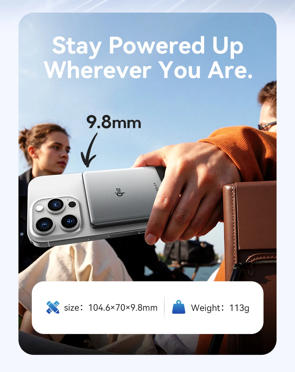 Kuulaa Qi2 Magnetic Power Bank 5000mAh PD