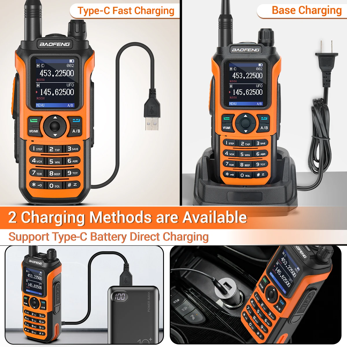 Baofeng UV-21 Pro V2 Air Band Walkie Talkie Wireless Copy Frequency AM Type-C Long Range Upgrade UV-5R Ham Radio 5