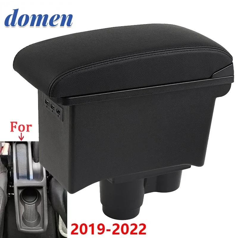 

For Renault Duster Armrest For Dacia Duster Car Armrest Box 2019-2022 Center Console Storage Box Decoration Accessories leather