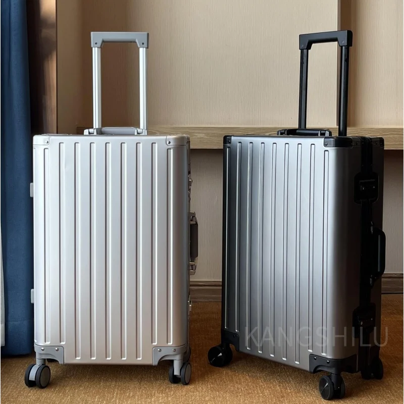 

New Suitcases Travel Men's and Women's 20'24'28-Inch Aluminum Frame Universal Wheel Trolley Case Boarding Travel Metal Luggage