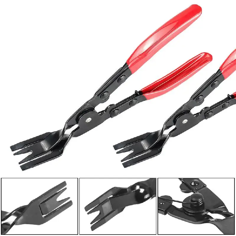 Car Trim Clip Removal Pliers Headlight Repair Door Panel Retainer Clip Remover Dashboard Panel Upholstery Remover Repair Tool
