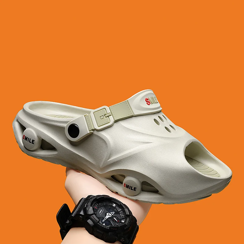 Summer Men Slippers Platform Slides Outdoor Garden Shoes Waterproof Beach Slippers Flip Flop Casual Indoor Shoe For Couple 36-45