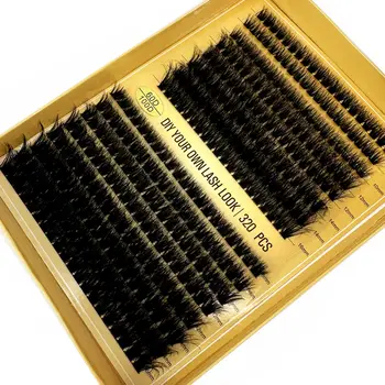 DIY 5D Fluffy Lash Clusters Thick Eyelash Curl Extension 10