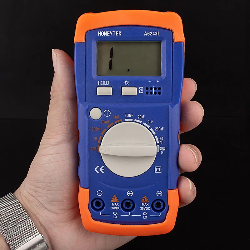 A6243L Digital LC Meter Multimeter Professional Capacitor Tester Automotive Inductance Capacitance Meter Tester Analog 6