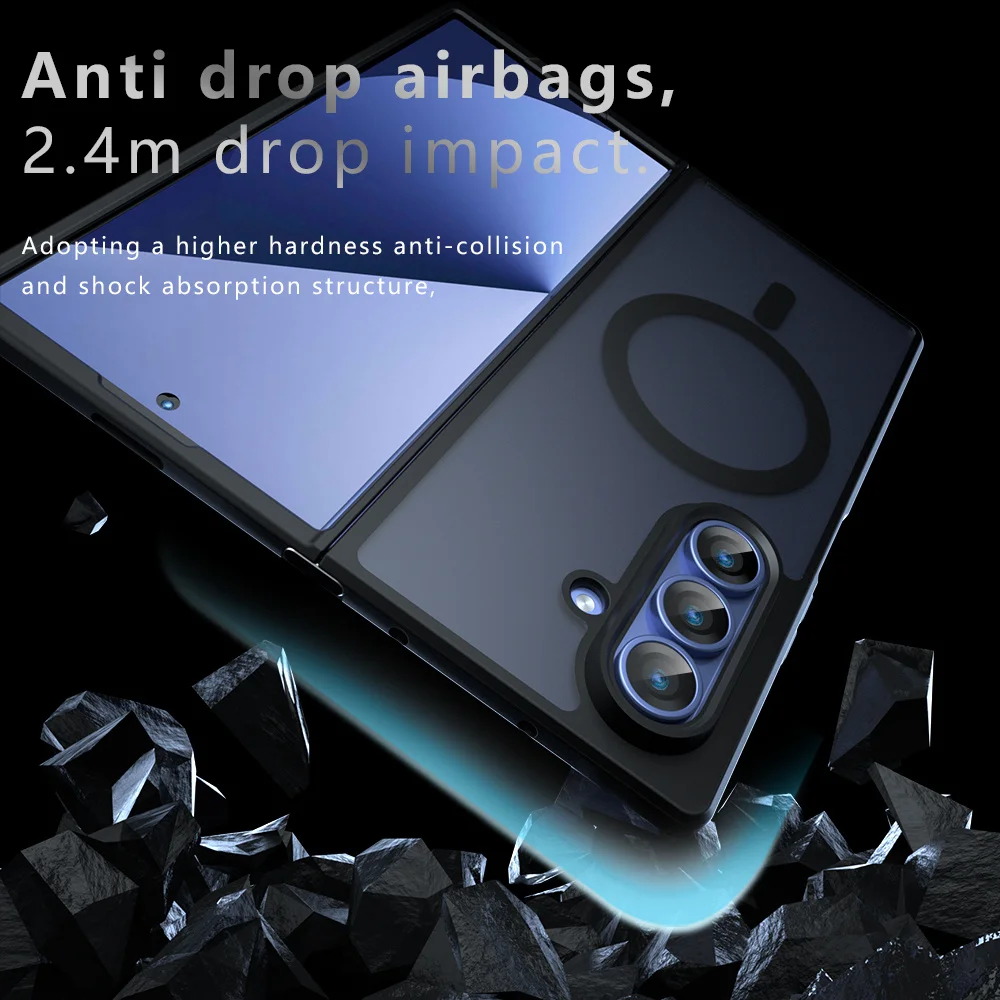Luxury Magnetic Wireless Charging Shockproof Phone Case