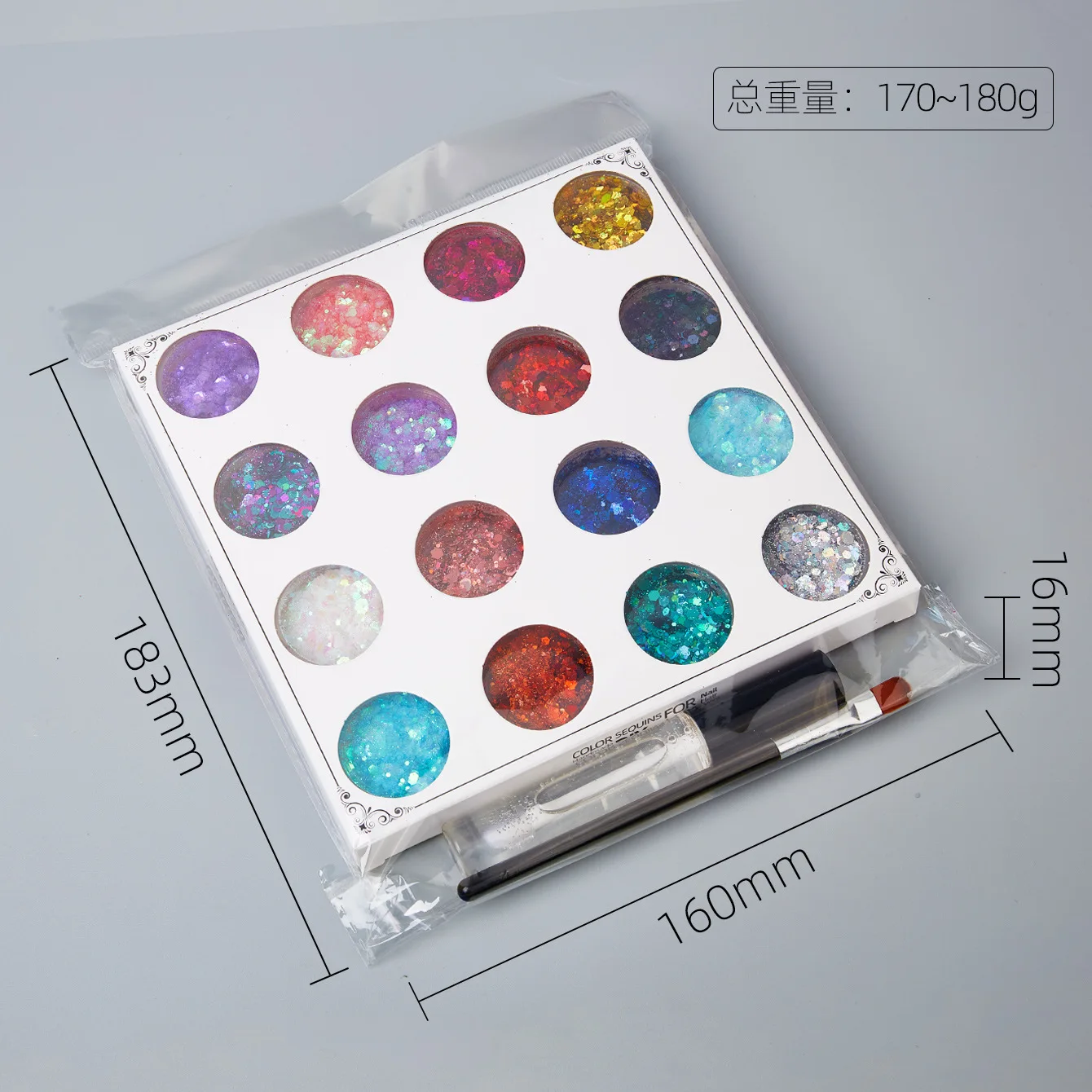 Wholesale Chunky sequin Body Glitter Gel For Face Glitter Makeup Perfect For Halloween Cosmetic Set 6