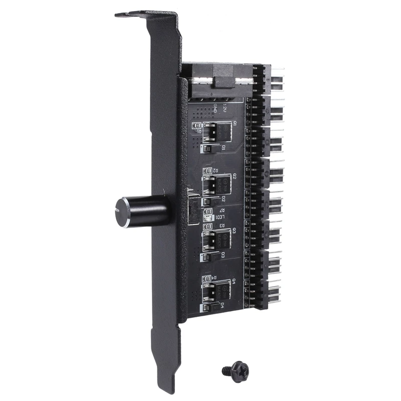 PC 선풍기 허브 냉각 선풍기 속도 컨트롤러, CPU 케이스 HDD VGA PWM 선풍기 PCI 브래킷 전원, 12V 선풍기, 8 채널