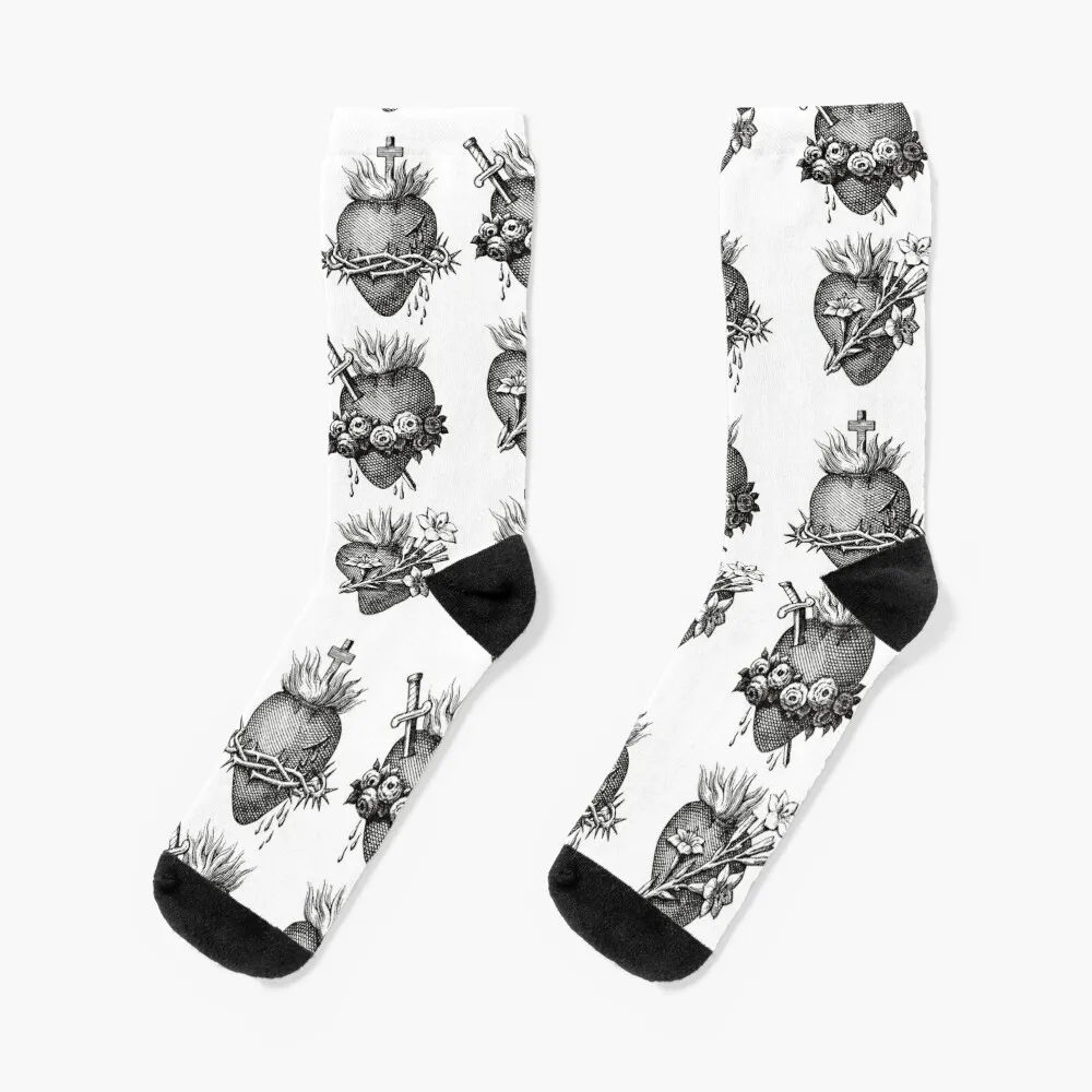 

Hearts of the Holy Family Socks cool luxe Climbing Run Boy Child Socks Women's