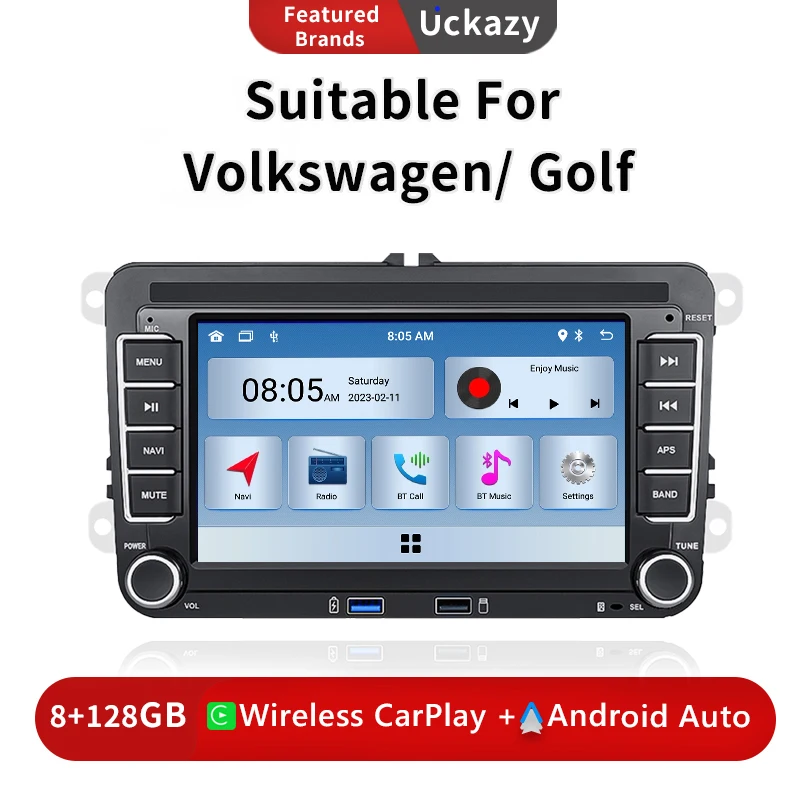 Android 12 Autoradio Per Vw Polo Golf 56 Passat B67 T5Jetta Tiguantouran Superb2 Scirocco Caddyseat Navigazione Gps Audio Carplay