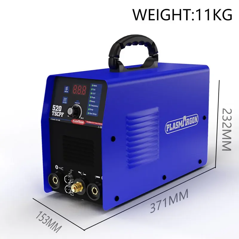 Plasmargon Plasma cutter 4 in 1 Welding Machine 520TSCPF DC Inverter Spot Welder TIG MMA IGBT Pulse CNC Metal Cutting Machine 2