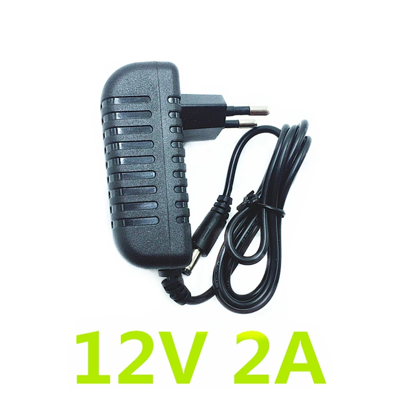 Description Picture 2 of item12V 24W EU US Plug Driver Adapter AC110V 220V to DC 12V 2A 5.5*2.1mm LED Power Supply For LED Strip Lights Transformer Adapter