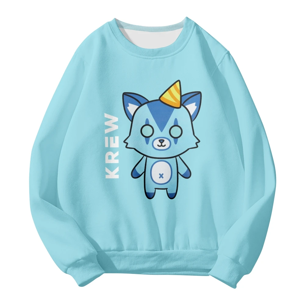 ItsFunneh Krew District Merch Unisex Crewneck Long Sleeve Boy girls kids  Sweatshirt Harajuku Streetwear Krew Clothes - AliExpress