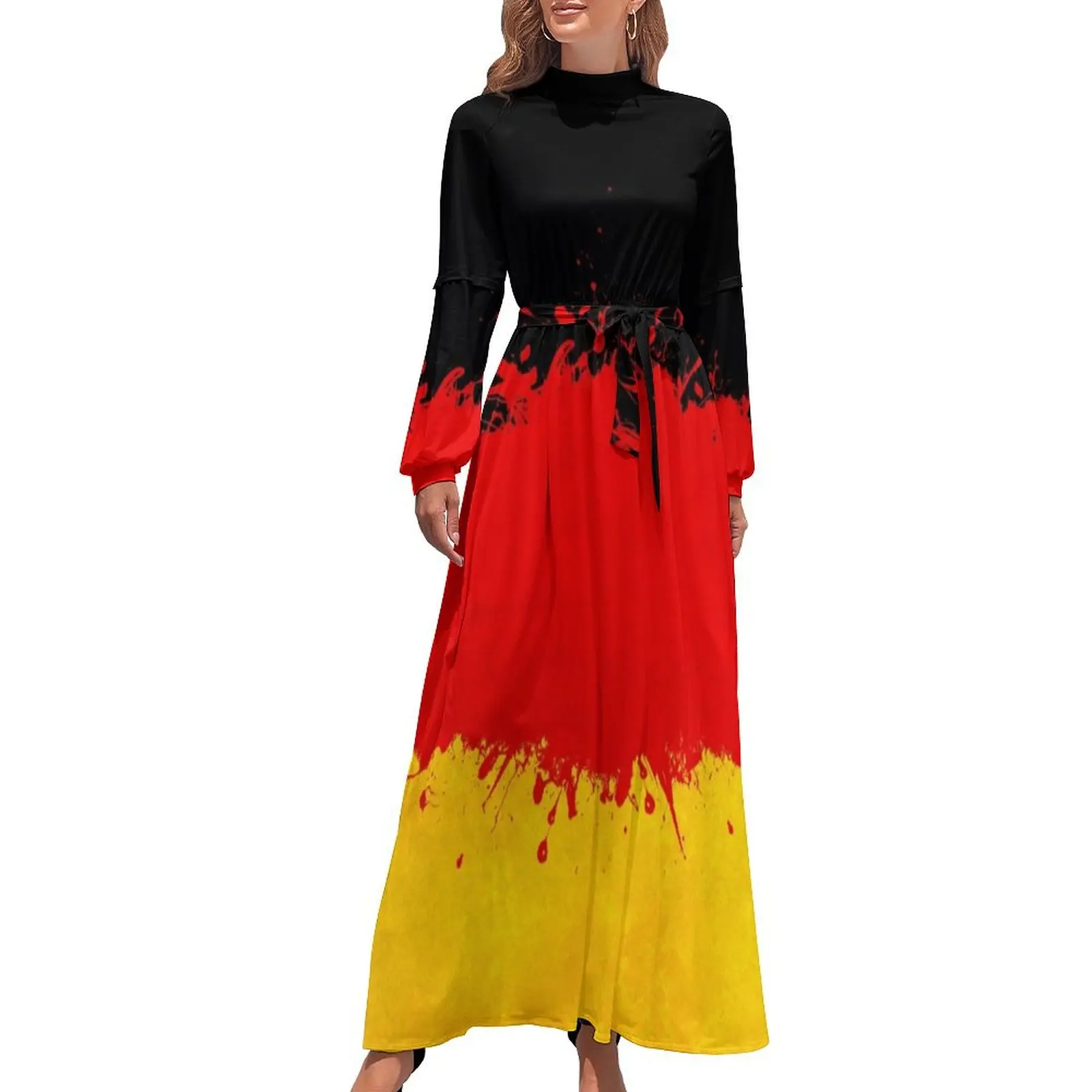 Vestido largo de Alemania Ropa de mujer Ropa estética Vestido suelto de verano