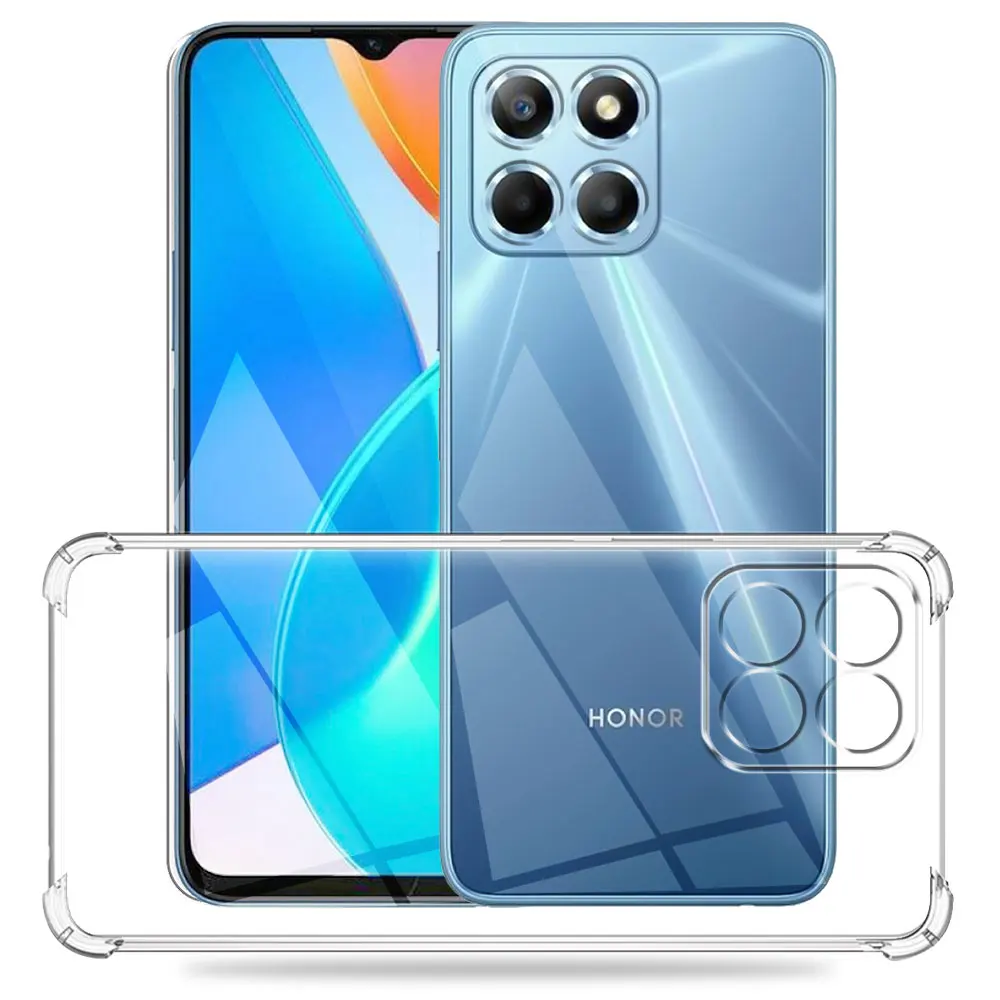 Clear Shockproof Silicone Phone Case - Transparent Protective Cover