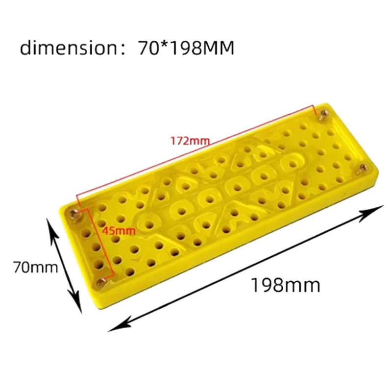 Pneumatic Sander, Pneumatic Grinder, 1 PCS Rectangular Grinding Card Chassis Pneumatic Dry Grinding Disc Pneumatic Sandpaper Machine Accessories
