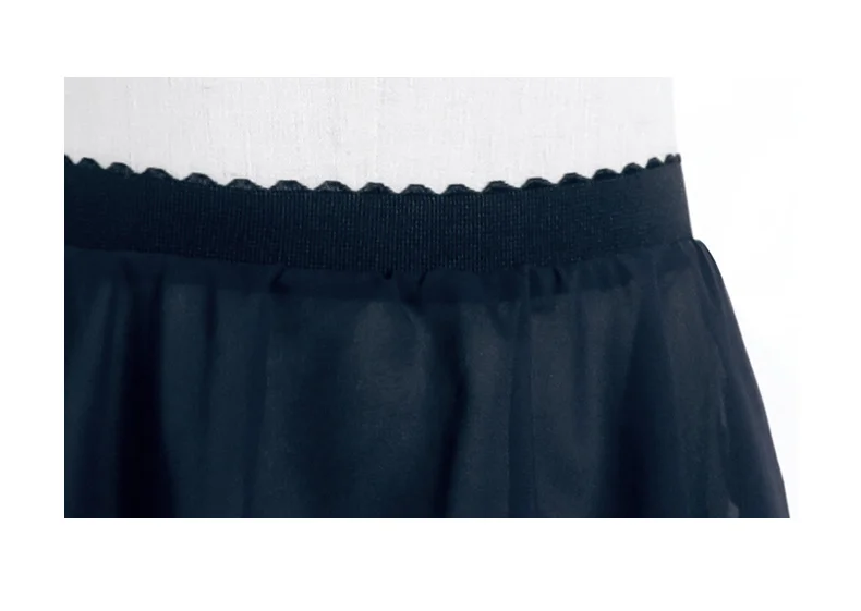 Mädchen Ballettrock Kinder Tanz Tutu Chiffon Übungsrock für Mädchen Gummibänder Taille – Detail 14