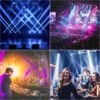 Yiflamefly 2Pcs 450W Moving Head Light RGBW DMX Stage Light DMX Controlled Sound Activated Play DJ Light For Wedding Party Music 4