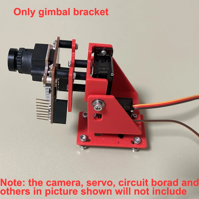 Support Cardan 2 Axes FPV avec Servos pour Drone RC Stabilisation