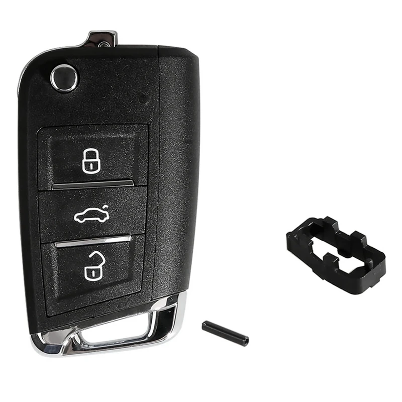 

For Xhorse XKMQB1EN Universal Wire Remote Key Fob Flip 3 Button For VW MQB Style For VVDI Key Tool 5Pcs/Lot