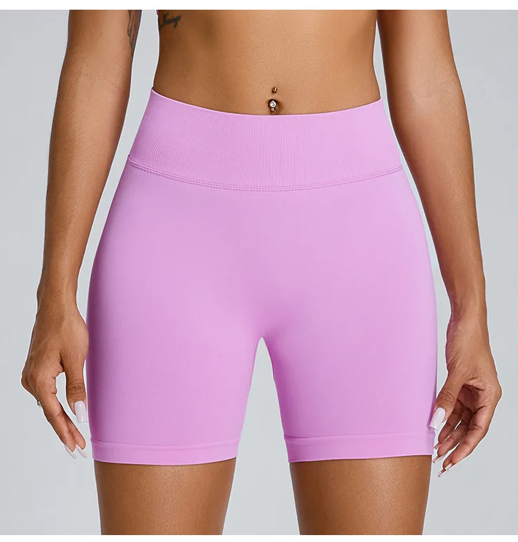Seamless Yoga Shorts Women's Three-point High-waist Sweatpants Nude Quick-drying Fitness Yoga Clothes Gym Shorts Women Leggings