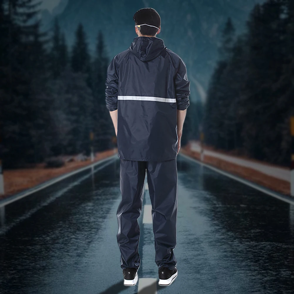 Motorcycle Raincoat Raincoat and Rainpants Suit Waterproof Full Body Rainstorm Prevention Thickened for Motorcyclist Rider