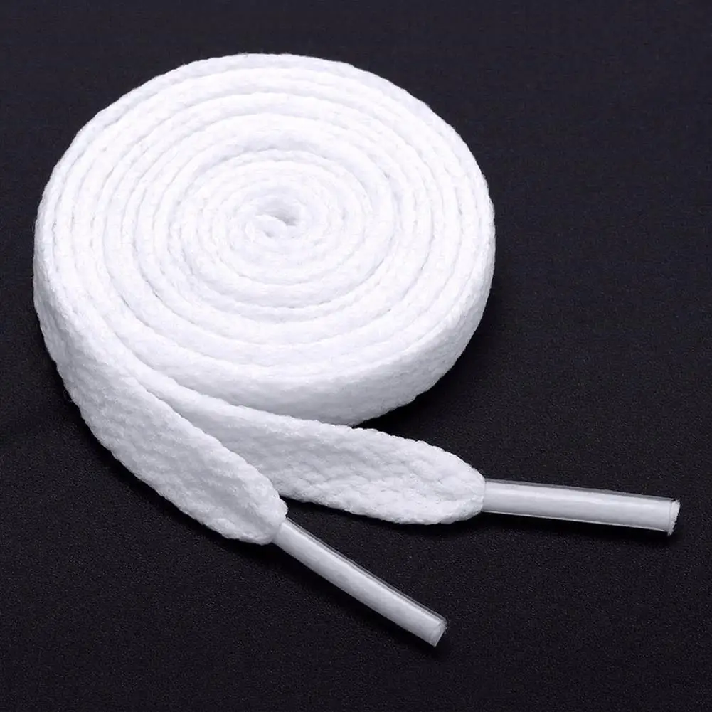 

1 Pair Flat Shoelaces Classic Shoe Laces Fit Fashion Solid Sports Shoelace Casual Populaire Shoe Strings Shoe Accessories