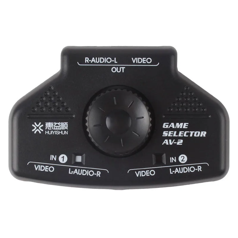 Audio Video AV RCA Switch Selector Box Splitter w/3 Cable for XBox PS2 |