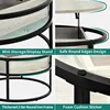 Round Lift Coffee Tables for Living Room with Hidden Storage Compartment, Modern Coffee Table with Storage for Home Office 5