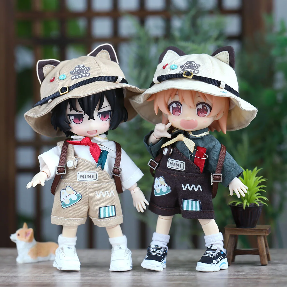 Original Ob11 Doll Clothes Mountain Holiday Travel Set Backpack Leisure Set Clothes For Ob11,Obitsu11,Molly, Gsc, Ymy, 1/12bjd
