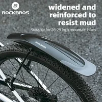 ROCKBROS Mountain Bike Mudguard Bicycle Fenders Quick Release 26-29Inch Front Rear Tire Wheel MTB Bike Mud Guards Fender Bicycle 2