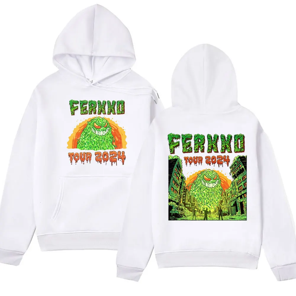 Rapper Feid Ferxxo Ferxxocalipsis Tour 2024 Hoodie Men's Hip Hop Oversized Sweatshirt Winter Long Sleeve Hoodies Y2k Streetwear