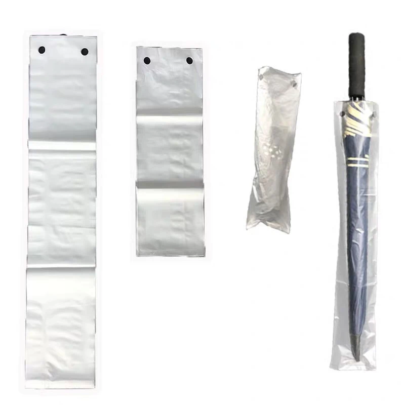 100pcs Disposable Umbrella Bag Transparent Waterproof Plastic Umbrella Cover For Hotel Lobby Doorway Bag
