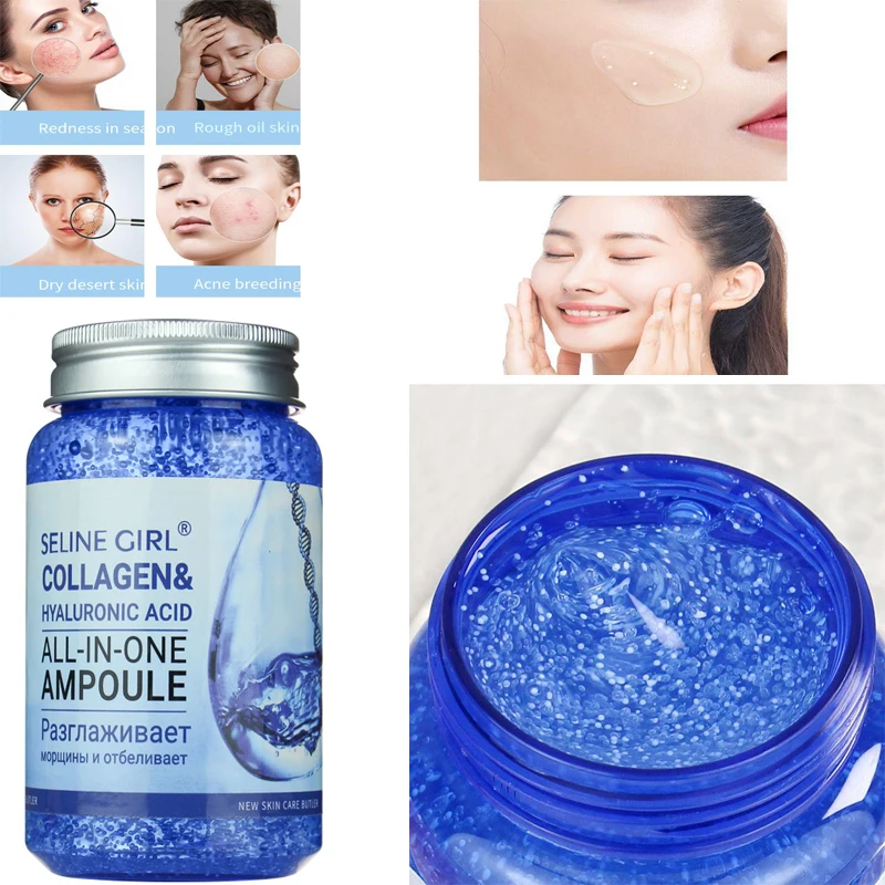 250ml All in One Ampoule Serum Collagen Hyaluronic Acid Face Serum Anti