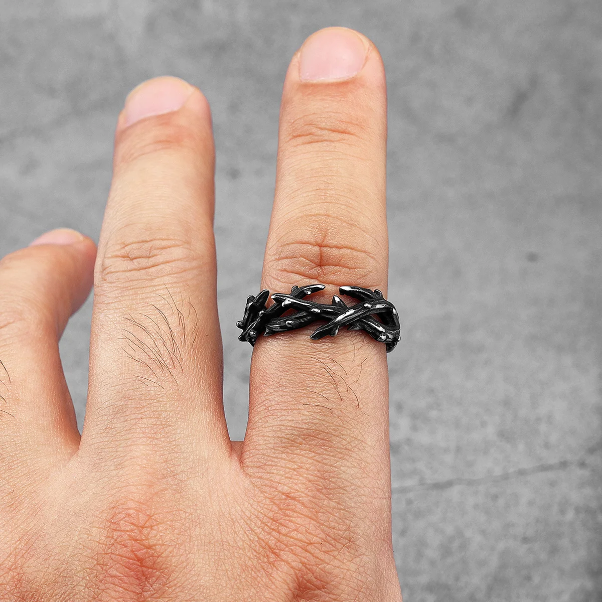 Thorn Crown Retro Stainless Steel Men Rings Punk New In For Male Women Fashion Jewelry Creativity Gift Wholesale Dropshiping 4