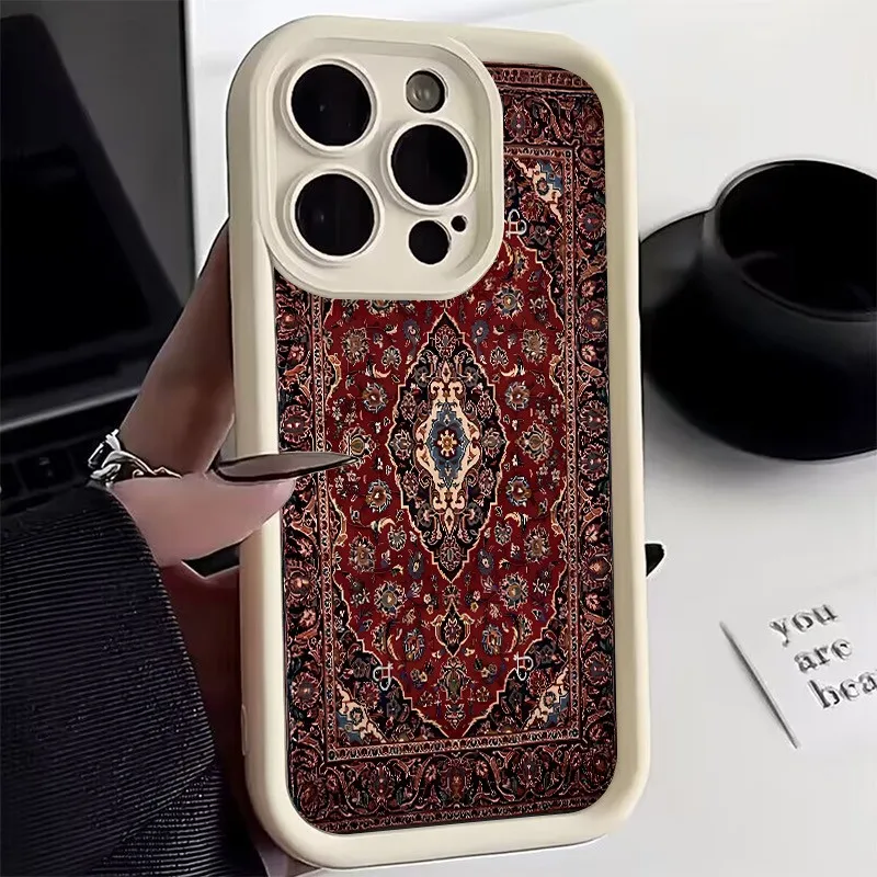 Retro-Inspired Bumper Phone Case with Durable Silicone TPU Cover