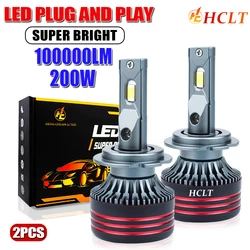 Ultra - Bright LED Plug - and - Play Car Bulbs - 100,000 LM, Wireless, 6000K, 12V, CANBUS - Compatible (CANBUS)