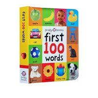 First 100 Animals Words Colors Book for Kids Early Education Board Book Baby Learning English Picture Books Montessori Toys 2